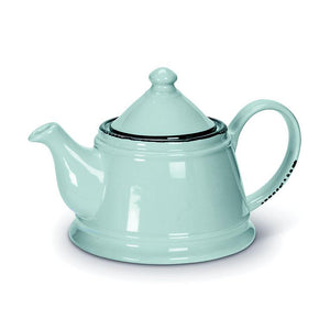 Enamel Look Teapot BLUE